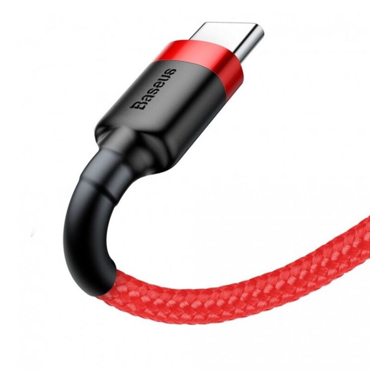 Кабель Baseus Cafule USB to Type-C (2A, 3m) CATKLF-U09 - Red: фото 2 з 18