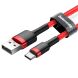 Кабель Baseus Cafule USB to Type-C (3A, 2m) CATKLF-C09 - Black / Red (896520BR). Фото 2 з 18