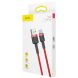 Кабель Baseus Cafule USB to Type-C (3A, 2m) CATKLF-C09 - Black / Red (896520BR). Фото 6 з 18