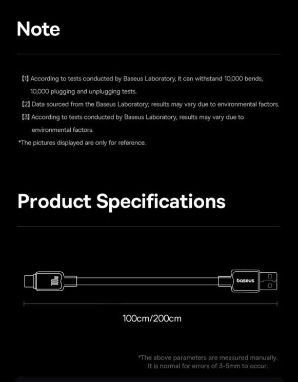 Кабель Baseus Crystal USB to Type-C 100W (1m) E04279 - Moon White: фото 16 из 17