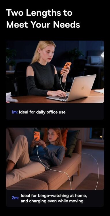 Кабель Baseus Crystal USB to Type-C 100W (1m) E04279 - Moon White: фото 15 из 17