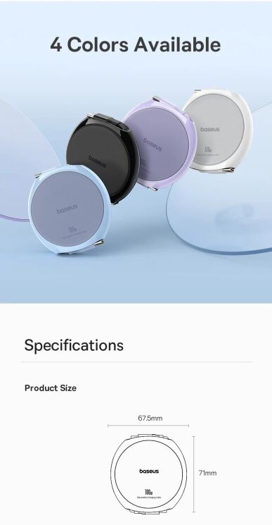 Кабель Baseus Free2Draw Type-C to Type-C (100W, 1m) P10364500211-00 - White: фото 21 з 24