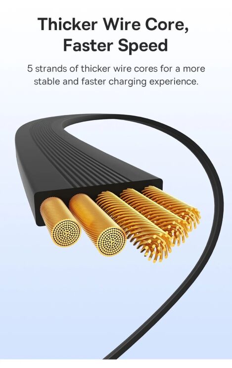 Кабель Baseus Free2Draw Type-C to Type-C (100W, 1m) P10364500211-00 - White: фото 15 з 24