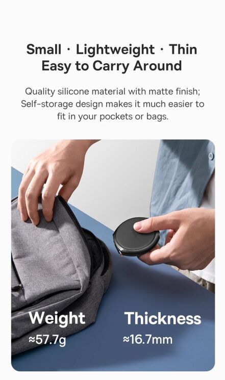 Кабель Baseus Free2Draw Type-C to Type-C (100W, 1m) P10364500211-00 - White: фото 10 з 24