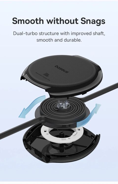 Кабель Baseus Free2Draw Type-C to Type-C (100W, 1m) P10364500211-00 - White: фото 9 з 24