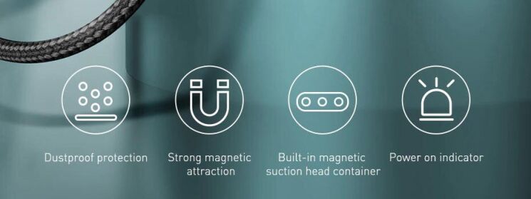 Кабель Baseus Zinc Magnetic USB to Lightning + Micro + Type-C (3A, 1m) CA1T3-AG1 - Gray / Black: фото 8 из 23