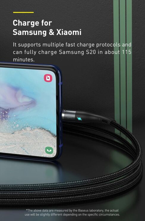Кабель Baseus Zinc Magnetic USB to Lightning + Micro + Type-C (3A, 1m) CA1T3-AG1 - Gray / Black: фото 13 из 23
