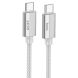 Кабель Hoco U134 Primero 240W Type-C to Type-C (5A, 1.8m) - Gray (896398H). Фото 1 з 7