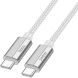 Кабель Hoco U134 Primero 240W Type-C to Type-C (5A, 1.8m) - Gray (896398H). Фото 2 з 7