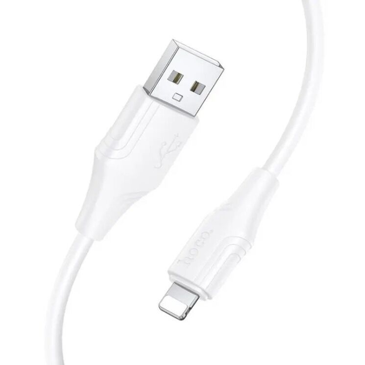 Кабель Hoco X124 USB to Lightning (2.4A, 1m) - White: фото 2 з 5
