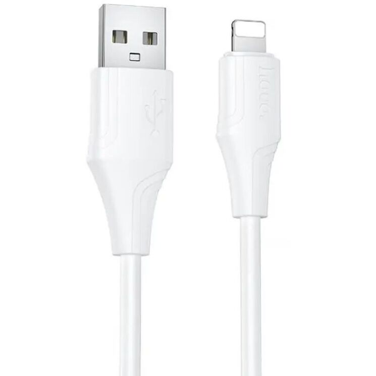 Кабель Hoco X124 USB to Lightning (2.4A, 1m) - White: фото 1 з 5