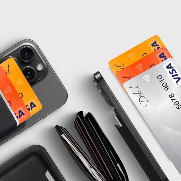 Кардхолдер Tech-Protect MAGWALLET - Carbon: фото 4 из 5