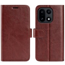 Классический чехол-книжка Deexe Wallet Style для OnePlus 15 - Brown: фото 1 из 7