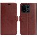 Классический чехол-книжка Deexe Wallet Style для OnePlus 15 - Brown (391369Z). Фото 1 из 7
