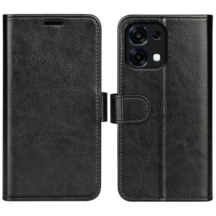 Класичний чохол-книжка Deexe Wallet Style для OPPO A6 Pro - Black: фото 1 з 6
