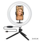 Комплект блогера ACCLAB 2 в 1 Ring of Light AL-LR101 - Black (981624B)