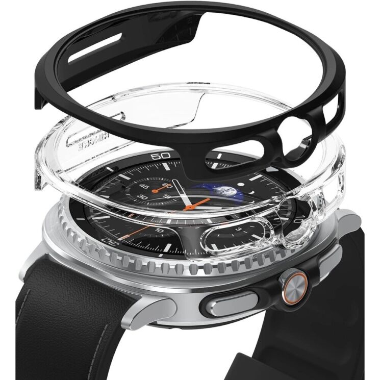 Комплект чехлов RINGKE Slim Case для Samsung Galaxy Watch 8 Classic (8800293855989) - Matte Black: фото 1 из 14