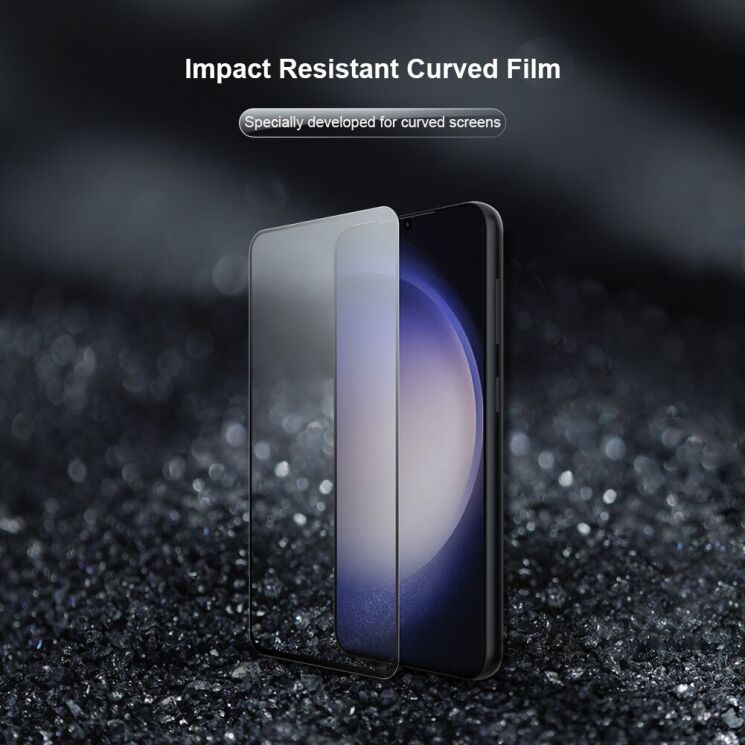 Комплект защитных пленок NILLKIN Impact Resistant Curved Film для Samsung Galaxy S24 Plus - Black: фото 6 из 20