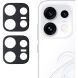 Комплект защитных стекол на заднюю камеру Deexe Black Lens Protector для OPPO Reno 16 Pro - Black (413607B). Фото 1 из 6