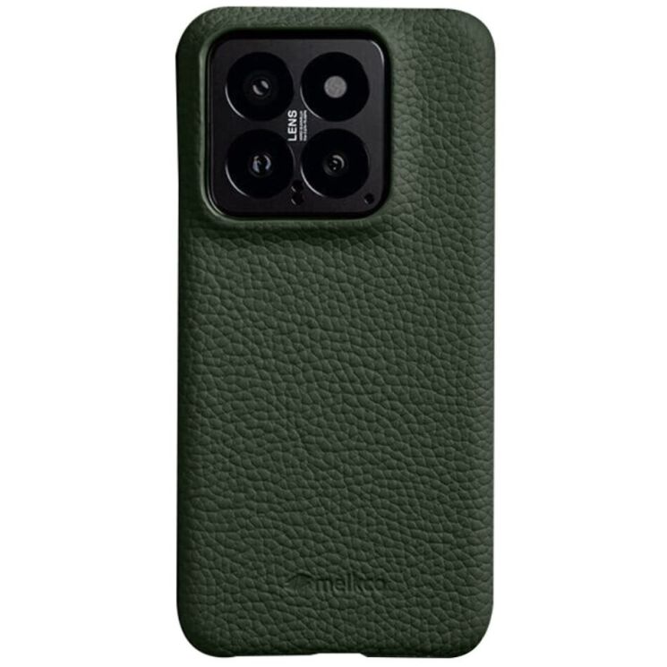 Шкіряний чохол MELKCO Leather Case для Xiaomi 14 - Green: фото 1 з 11