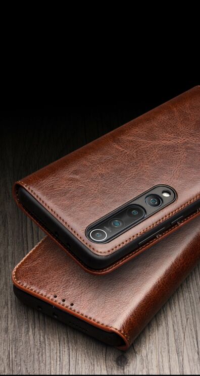 Кожаный чехол QIALINO Classic Case для Xiaomi Mi 10 - Black: фото 14 из 14
