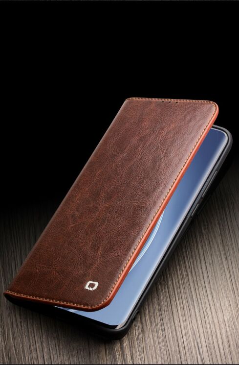 Кожаный чехол QIALINO Classic Case для Xiaomi Mi 10 - Black: фото 11 из 14