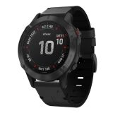 Шкіряний ремінець UniCase Leather Strap для годинників Garmin з кріпленням QuickFit 26mm - Black: фото 1 з 7