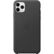 Оригинальный чехол Leather Case для Apple iPhone 11 Pro Max (MX0E2) - Black (253261B). Фото 2 из 4