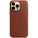 Оригинальный чохол Leather Case with MagSafe для Apple iPhone 14 Pro Max (MPPQ3) - Umber (306814L). Фото 1 из 4