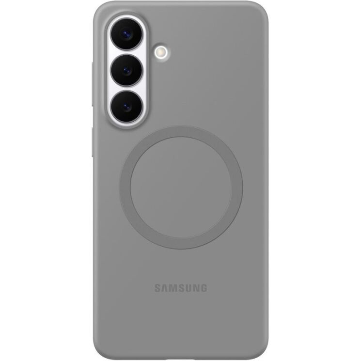 Оригинальный силиконовый чехол Silicone Magnet для Samsung Galaxy S26 Plus (S947) EF-ES947CJEGWW - Gray: фото 1 из 5