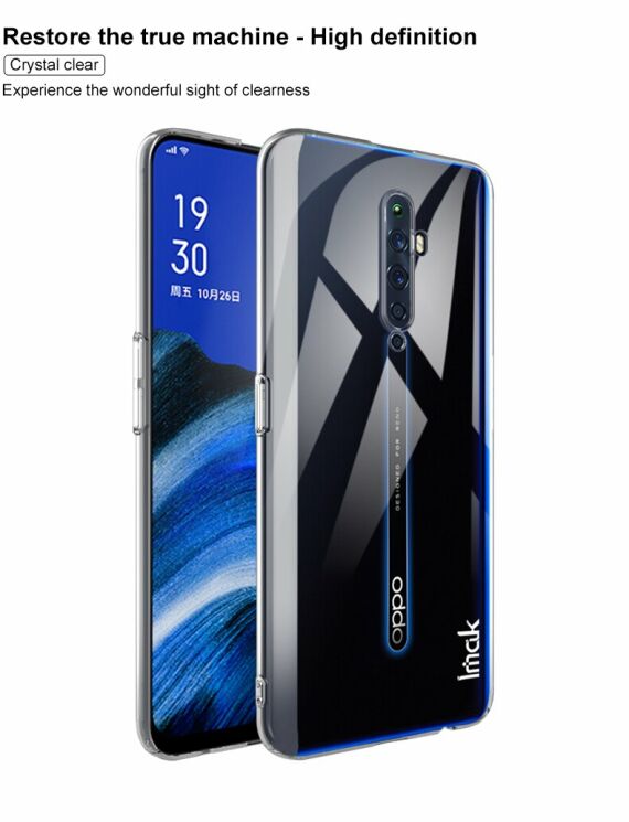 Пластиковый чехол IMAK Crystal II Pro для OPPO Reno 2Z - Transparent: фото 7 из 15