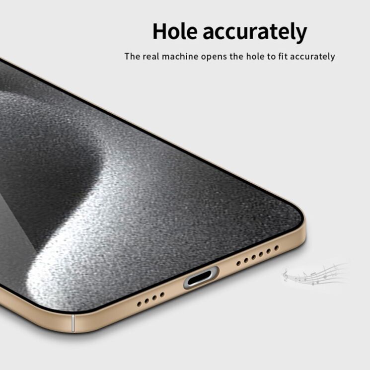 Пластиковый чехол MOFI Slim Shield для Apple iPhone 16 Pro Max - Gold: фото 9 из 11