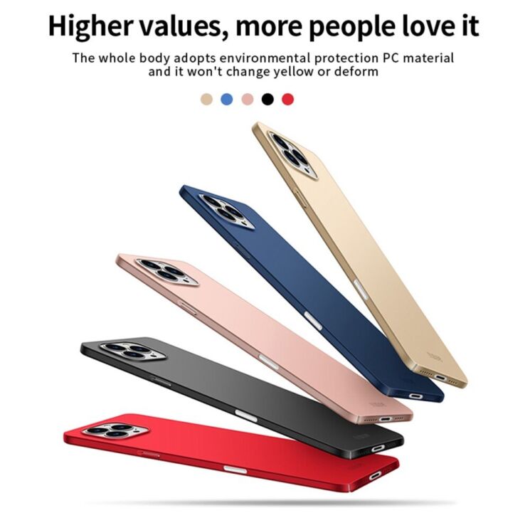 Пластиковый чехол MOFI Slim Shield для Apple iPhone 16 Pro Max - Gold: фото 4 из 11