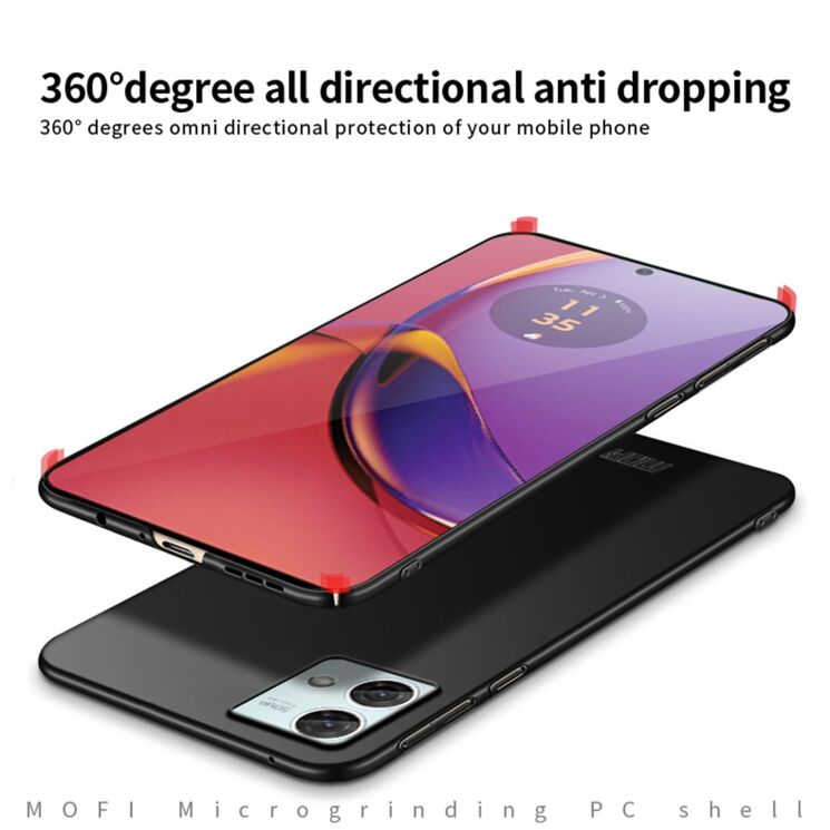 Пластиковий чохол MOFI Slim Shield для Motorola Moto G84 - Black: фото 7 з 9