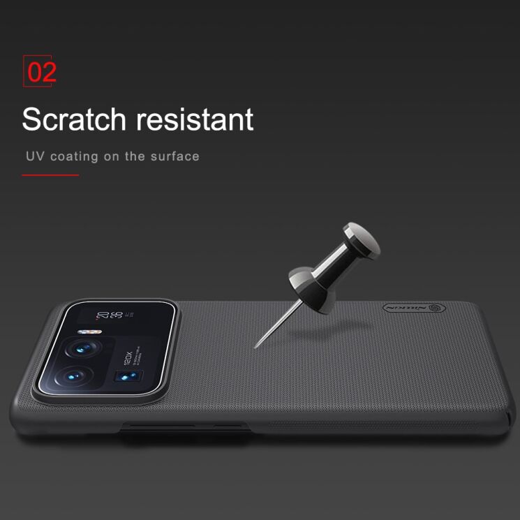 Пластиковый чехол NILLKIN Frosted Shield для Xiaomi Mi 11 Ultra - Blue: фото 14 из 17
