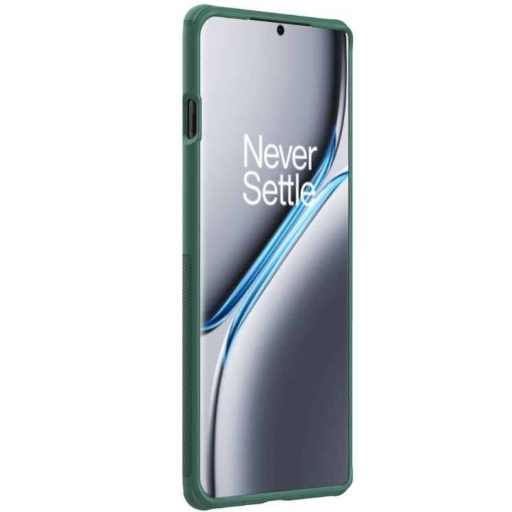 Пластиковый чехол NILLKIN Frosted Shield Pro для OnePlus Ace 3 Pro - Green: фото 2 из 18