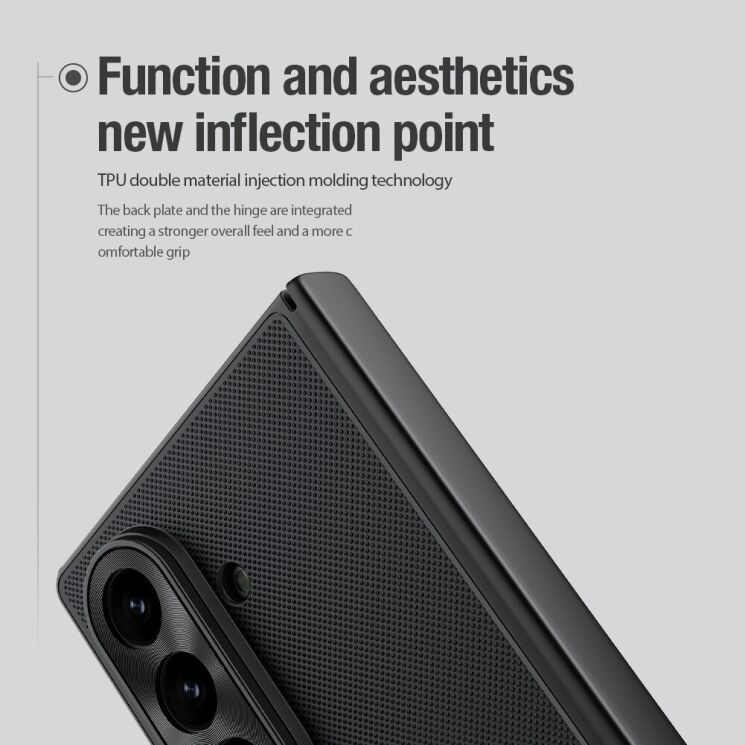 Пластиковий чохол NILLKIN Frosted Shield Pro (FF) для Samsung Galaxy Fold 7 - Black: фото 10 з 18