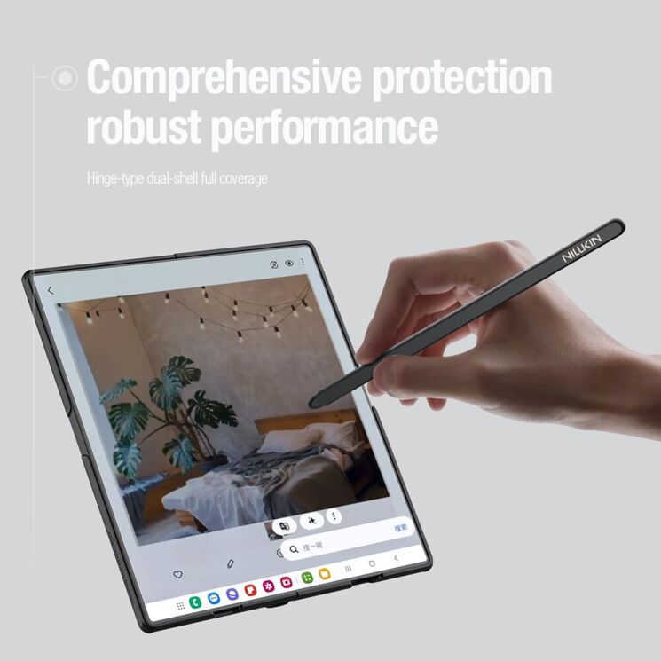 Пластиковий чохол NILLKIN Frosted Shield Pro (FF) для Samsung Galaxy Fold 7 - Black: фото 9 з 18