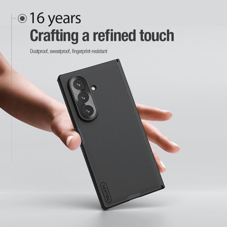 Пластиковий чохол NILLKIN Frosted Shield Pro (FF) для Samsung Galaxy Fold 7 - Black: фото 8 з 18