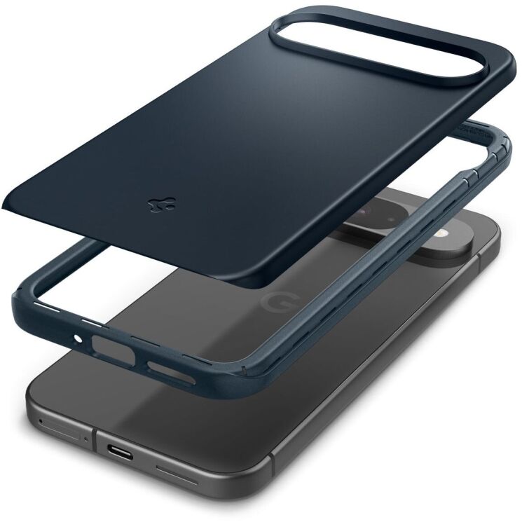 Пластиковый чехол Spigen (SGP) Thin Fit для Google Pixel 9 / 9 Pro - Metal Slate: фото 4 из 16