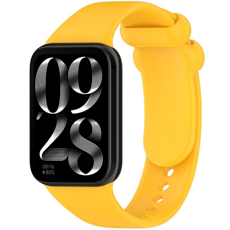 Ремешок ArmorStandart Silicone Strap для Xiaomi Redmi Watch 4 / 5 / Mi Smart Band 8 Pro / Band 9 Pro - Yellow: фото 1 из 6