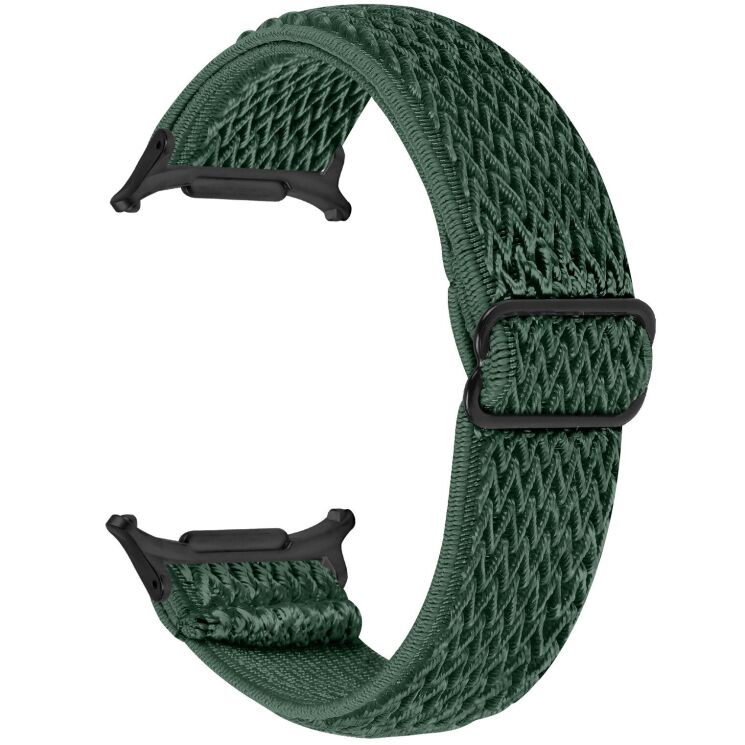 Ремешок Deexe Braided Strap для Samsung Galaxy Watch 8 (40/44mm) / 8 Classic / Ultra (2025) - Army Green: фото 1 из 6