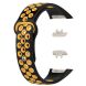 Ремінець Deexe Dot Color для Huawei Band 6 / Honor Band 6 - Black / Yellow (277806BY). Фото 5 з 12