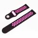 Ремінець Deexe Dot Color для Samsung Watch Active / Active 2 40mm / Active 2 44mm - Black / Rose (223104I). Фото 2 з 4