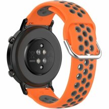 Ремінець Deexe Dual Color для годинників з шириною кріплення 20мм - Orange / Grey: фото 1 з 8