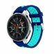 Ремешок Deexe Dual Color для Samsung Galaxy Watch 46mm / Watch 3 45mm / Gear S3 - Dark Blue / Light Blue (115816DB). Фото 1 из 5