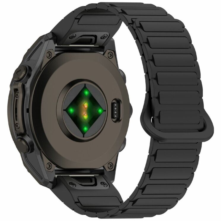 Ремешок Deexe Flexible Fit для часов Garmin c креплением Quick Fit 26mm - Black: фото 1 из 8