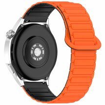 Ремешок Deexe Flexible Fit для часов с шириной крепления 20 мм - Orange / Black: фото 1 из 9