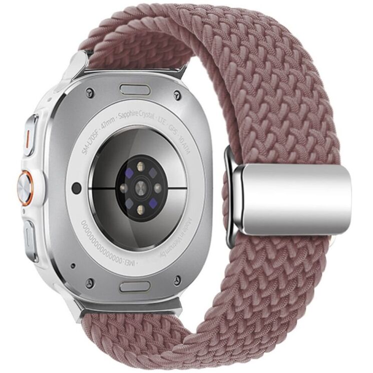 Ремешок Deexe Knitted Strap для Samsung Galaxy Watch Ultra (47mm) - Smoky Purple: фото 1 из 5