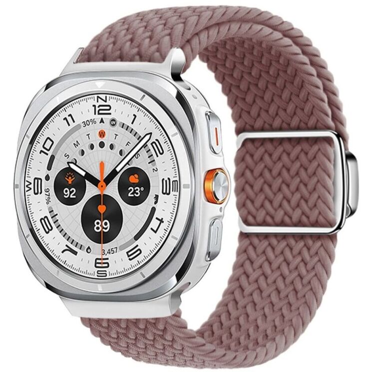 Ремешок Deexe Knitted Strap для Samsung Galaxy Watch Ultra (47mm) - Smoky Purple: фото 2 из 5
